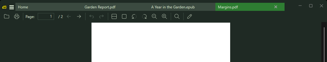 A custom theme with a green active tab and gray-green inactive tabs