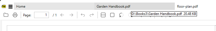 Tab tooltip showing the file path and its size, 20.48 KB