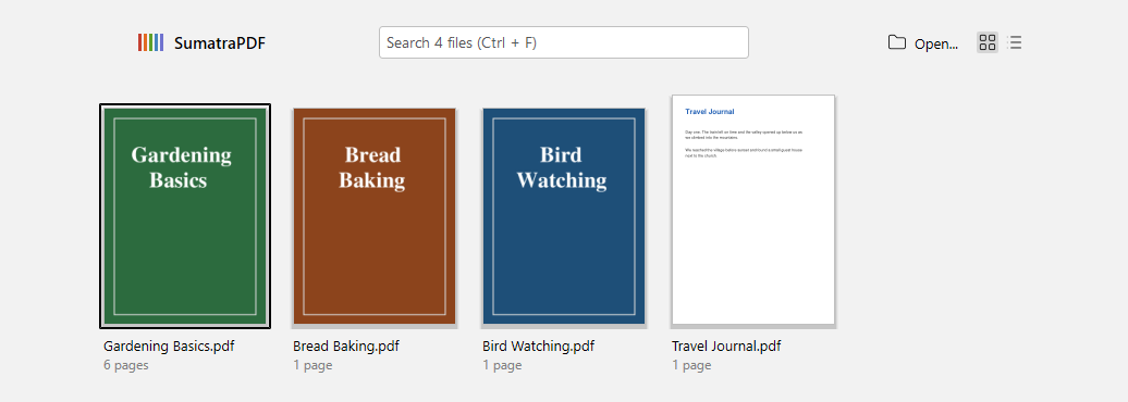 Home page thumbnails with ThumbnailsType = full, showing whole covers