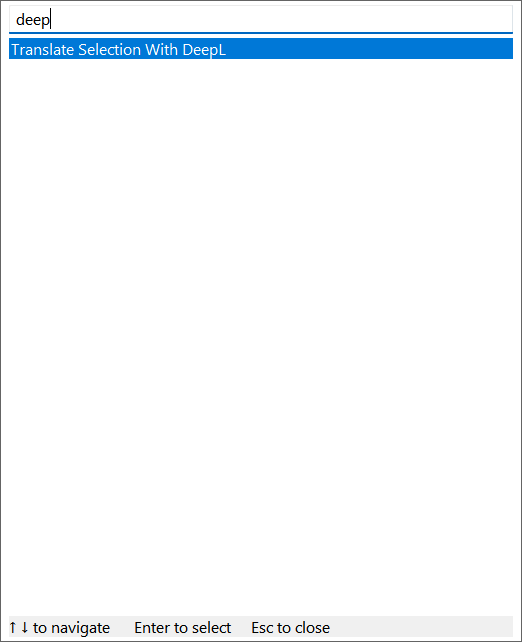 Using Command Palette